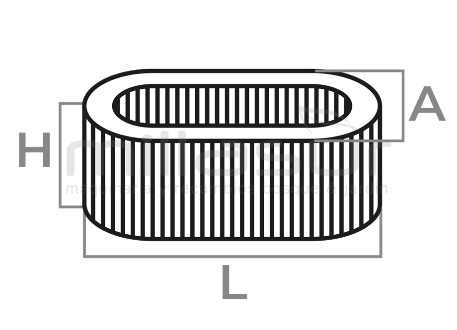 FILTRE À AIR KAWASAKI FC150V - FC150 4-5 CV V