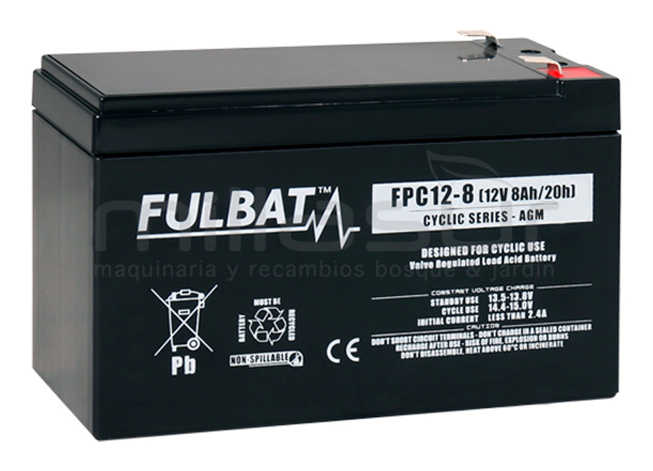 BATTERIE CYCLIQUE AGM FPC12-8 12V 8 Ah (151 x 65 x 99,5) 