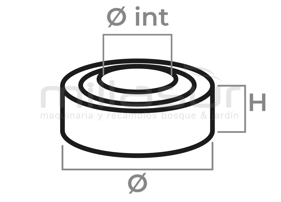 ROULEMENT S6800ZZ ( 8 x 16 x 5 mm. )