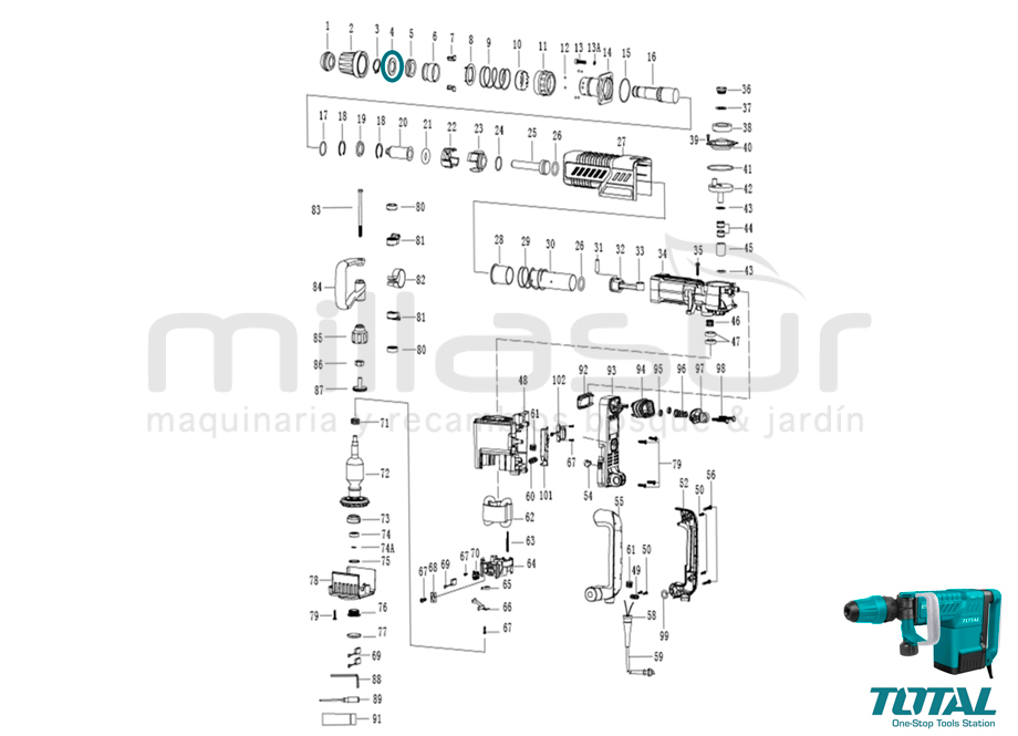 RONDELLE TÊTE TH215002 ( 4 )